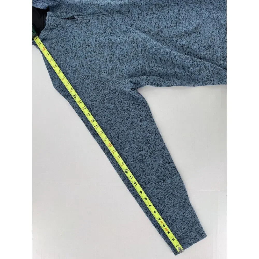 Wrangler George Strait Fleece Sweater Mens Sz M Western Work Farm Blue 1/4 Zip - Picture 11 of 15